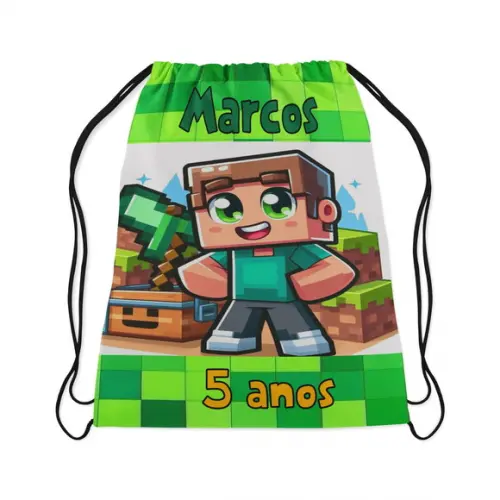 Mochilinha Personalizada  para lembrancinhas do Minecraft Legends