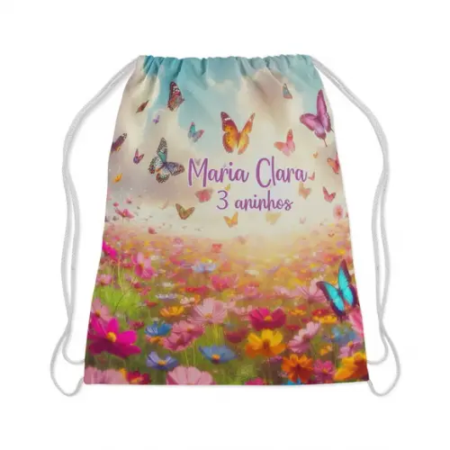Mochilinha Personalizada  lembrancinhas de aniversario Jardim das