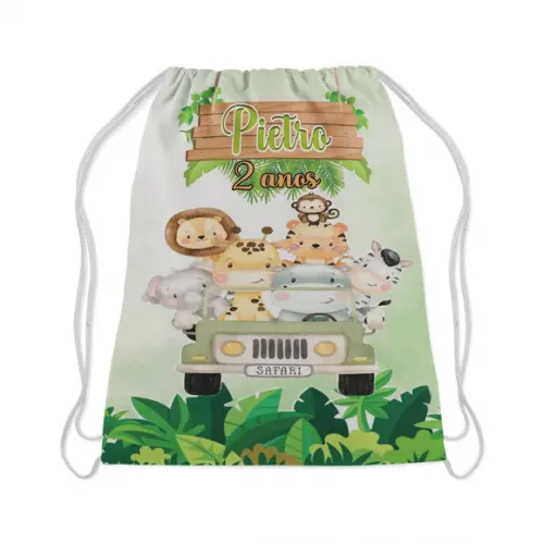 Mochilinha Personalizada Safari Baby
