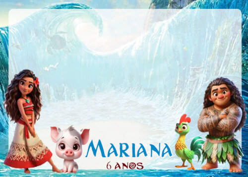 Lousa Magica + canetinha  Personalizada  lembrancinhas da Moana