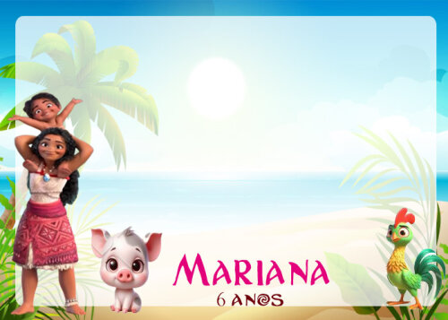 Lousa Magica + canetinha  Personalizada  lembrancinhas da Moana
