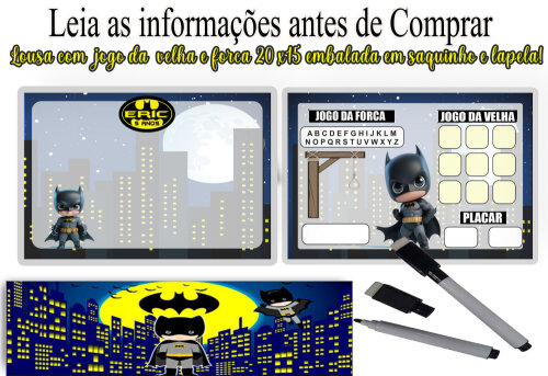 Lousa Magica lembrancinhas de aniversario do Batman