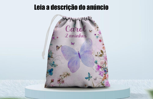 Saquinho Surpresa para lembrancinhas Jardim das Borboletas