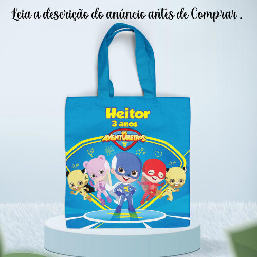 Sacola Ecobag para lembrancinhas do Luccas Neto
