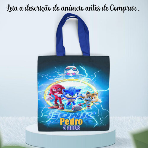 Sacola Ecobag para lembrancinhas da Turma da Mônica
