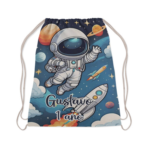 Mochilinha Personalizada para lembrancinhas do Astronauta