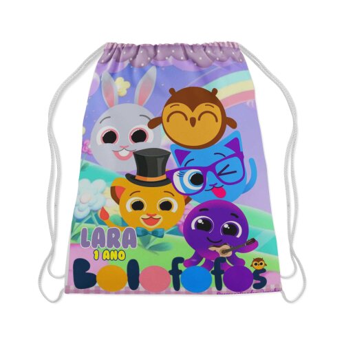 Mochilinha personalizada lembrancinhas dos Bolofofos