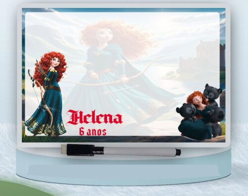 Lousa Magica com Canetinha personalizada lembrancinhas da Valente Merida
