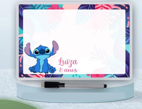Lousa Magica personalizada para lembrancinhas  do Stitch