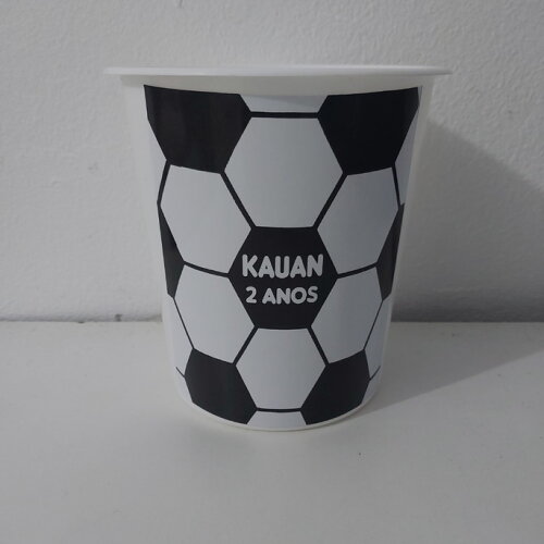 Balde de Pipoca Personalizado para lembrancinhas Festa tema Futebol