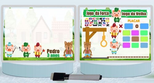 Lousa Magica Personalizada lembrancinhas dos 3 Porquinhos