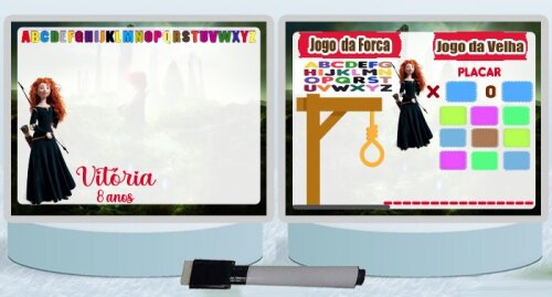 Lousa Mágica Personalizada lembrancinhas Valente