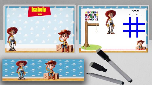 Lousa Magica personalizada verso com Joguinhos lembrancinhas do T