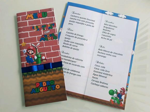 Cardápio- MENU DE MESA