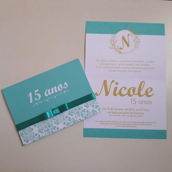 Convite 15 Anos Tifany