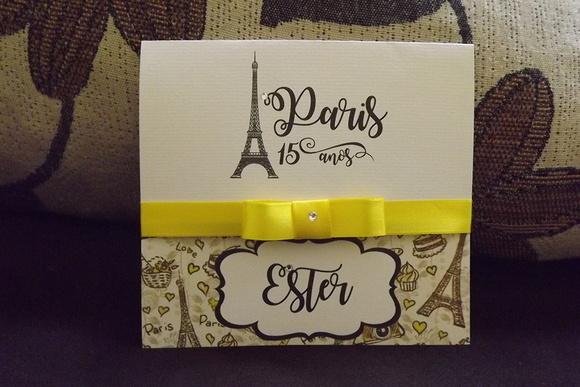 Convite 15 Anos Paris