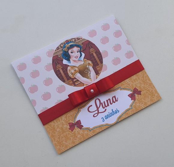 Convite Branca de Neve