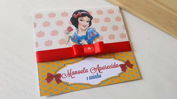 Convite Branca de Neve