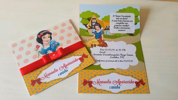 Convite Branca de Neve