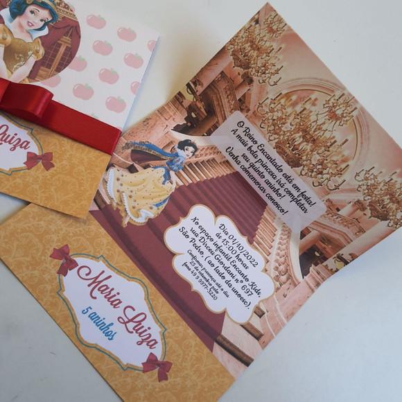 Convite Branca De Neve