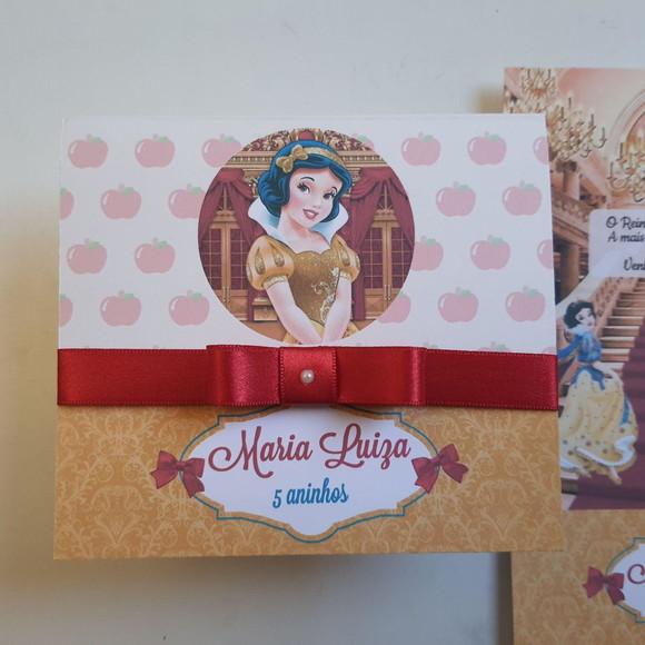 Convite Branca De Neve