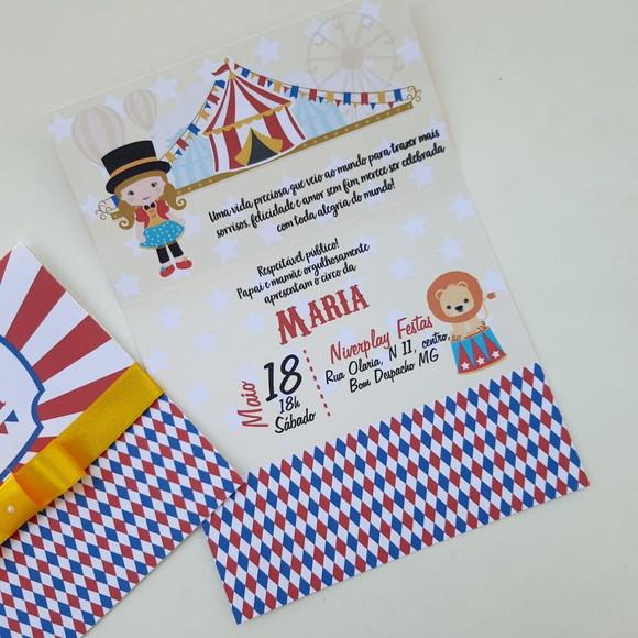 Convite Circo Menina