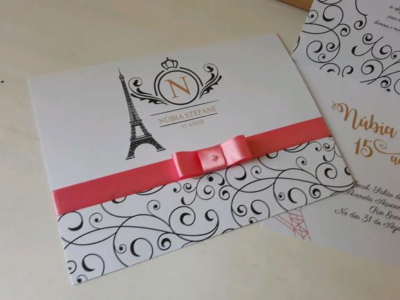Convite de 15 Anos Paris