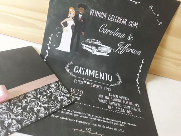 Convite de Casamento - Couche