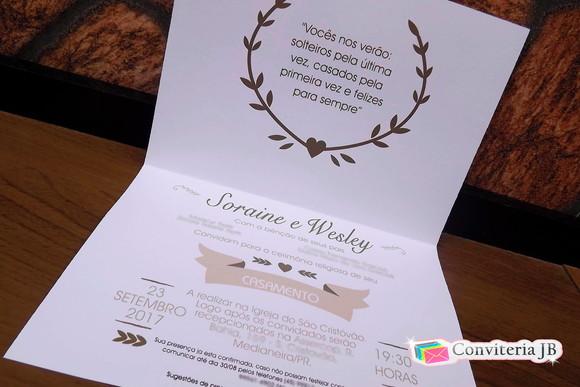 Convite de Casamento Barato - Promoção
