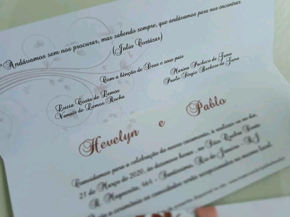 Convite de Casamento Carteira