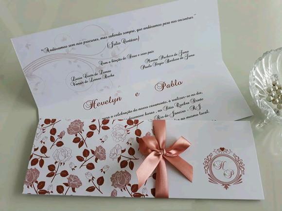 Convite de Casamento Carteira