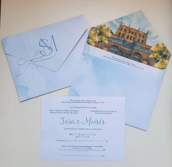 Convite de Casamento Envelope