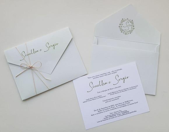 Convite de Casamento Envelope