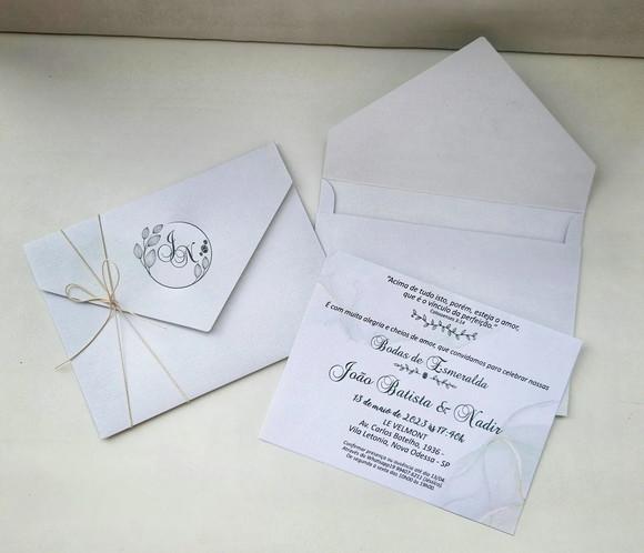 Convite de Casamento Envelope