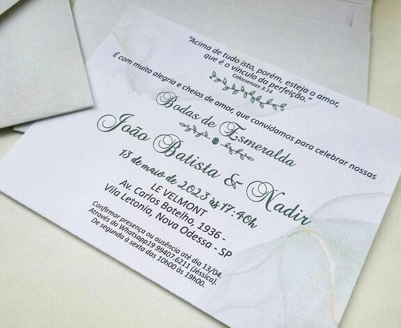 Convite de Casamento Envelope