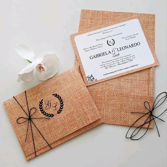 Convite de Casamento Envelope