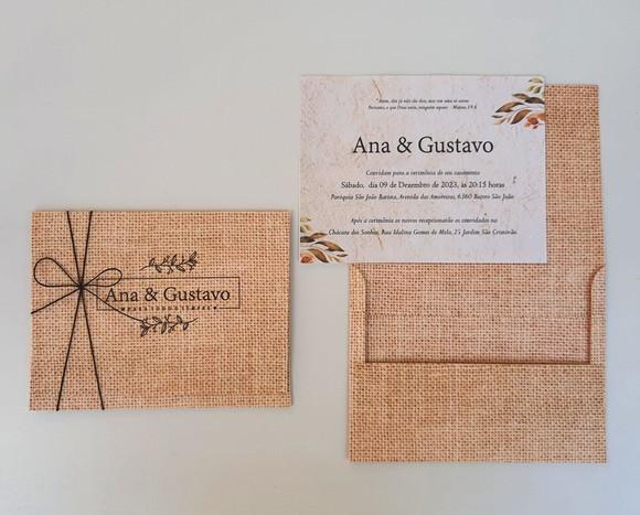 Convite de Casamento Envelope