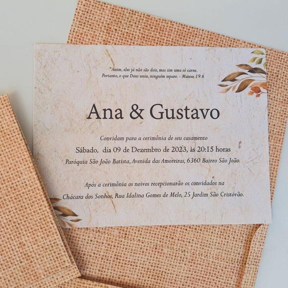 Convite de Casamento Envelope