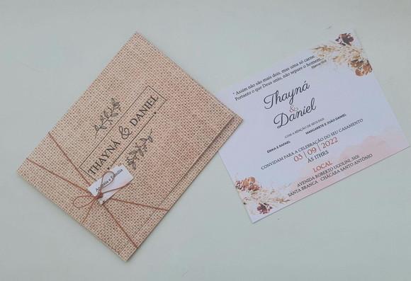 Convite de Casamento Envelope