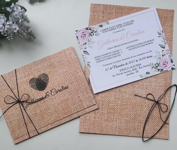 Convite de Casamento Envelope