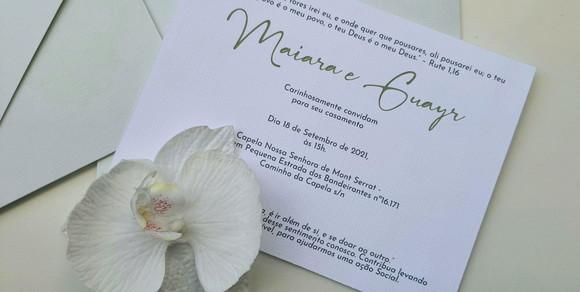 Convite de Casamento Envelope