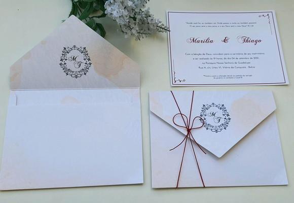 Convite de Casamento Envelope