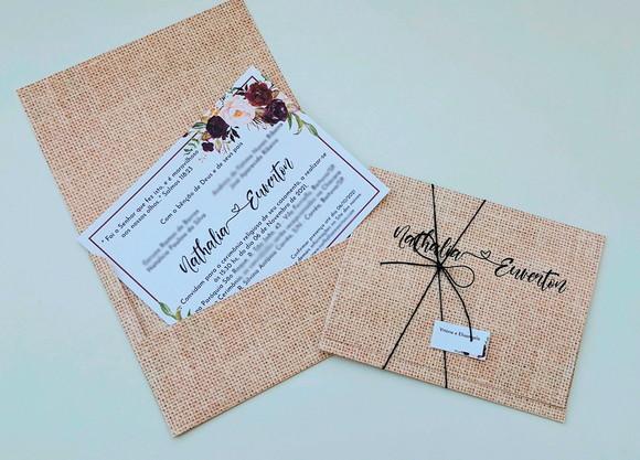 Convite de Casamento Envelope