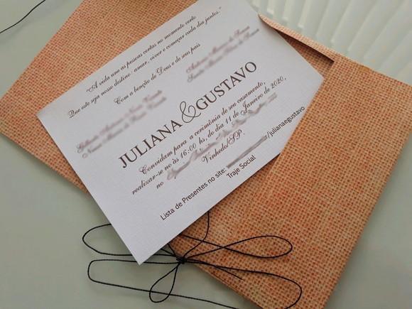 Convite de Casamento Envelope