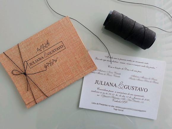 Convite de Casamento Envelope