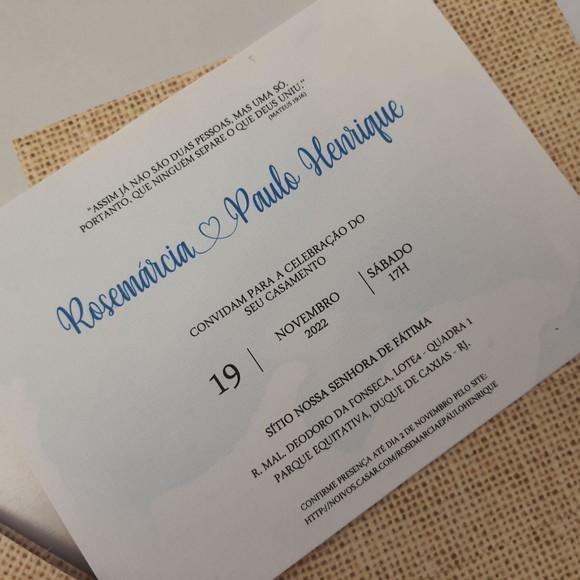 Convite De Casamento Envelope