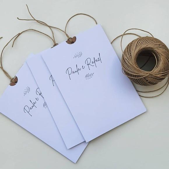 Convite de Casamento Envelope de Luva