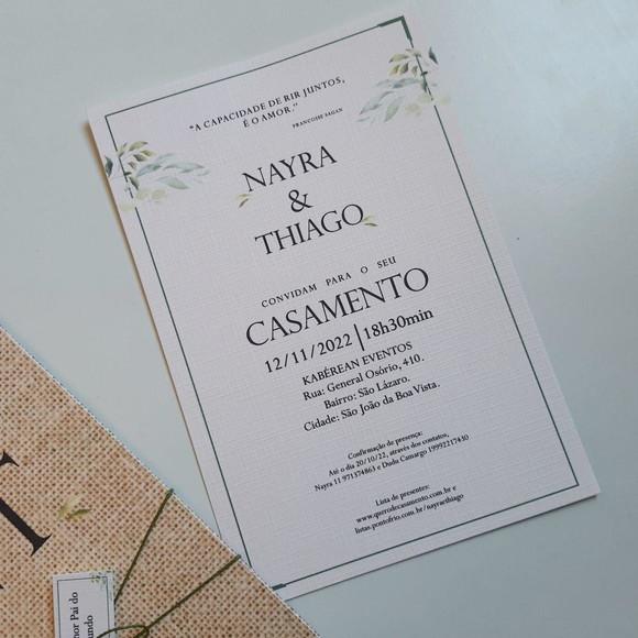 Convite De Casamento Envelope De Luva