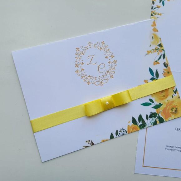Convite de Casamento Floral