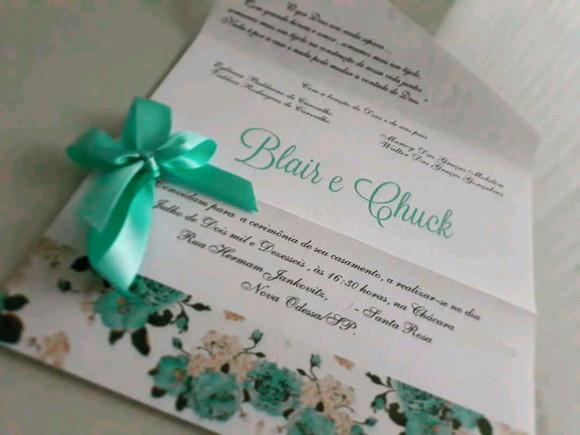 Convite de casamento papel texturizado
